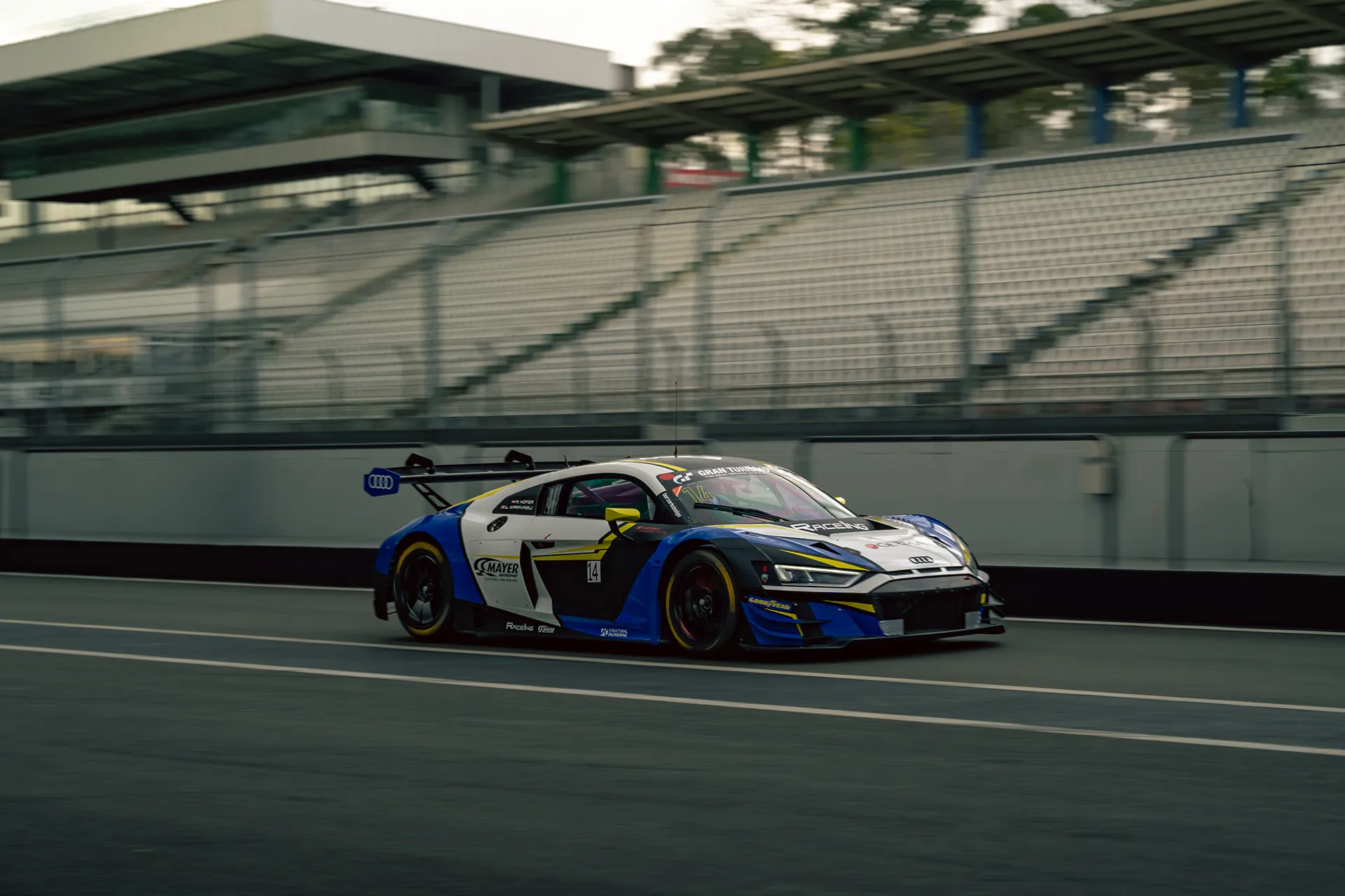 Audi R8 Blau — Motorsport photography, Dans Trackday, image 14
