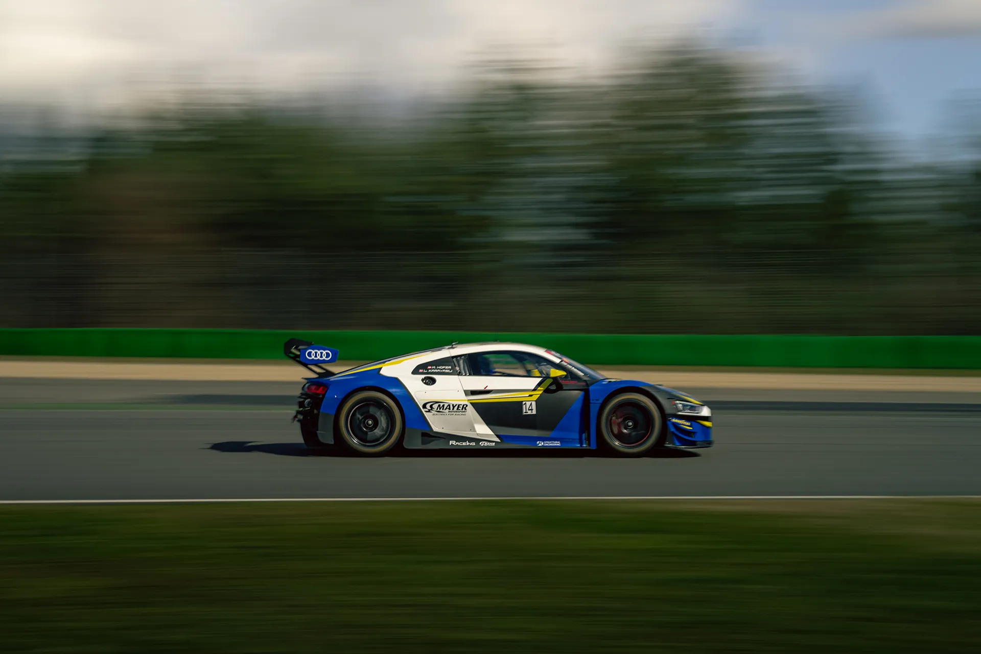 Audi R8 Blau — Motorsport photography, Dans Trackday, image 17