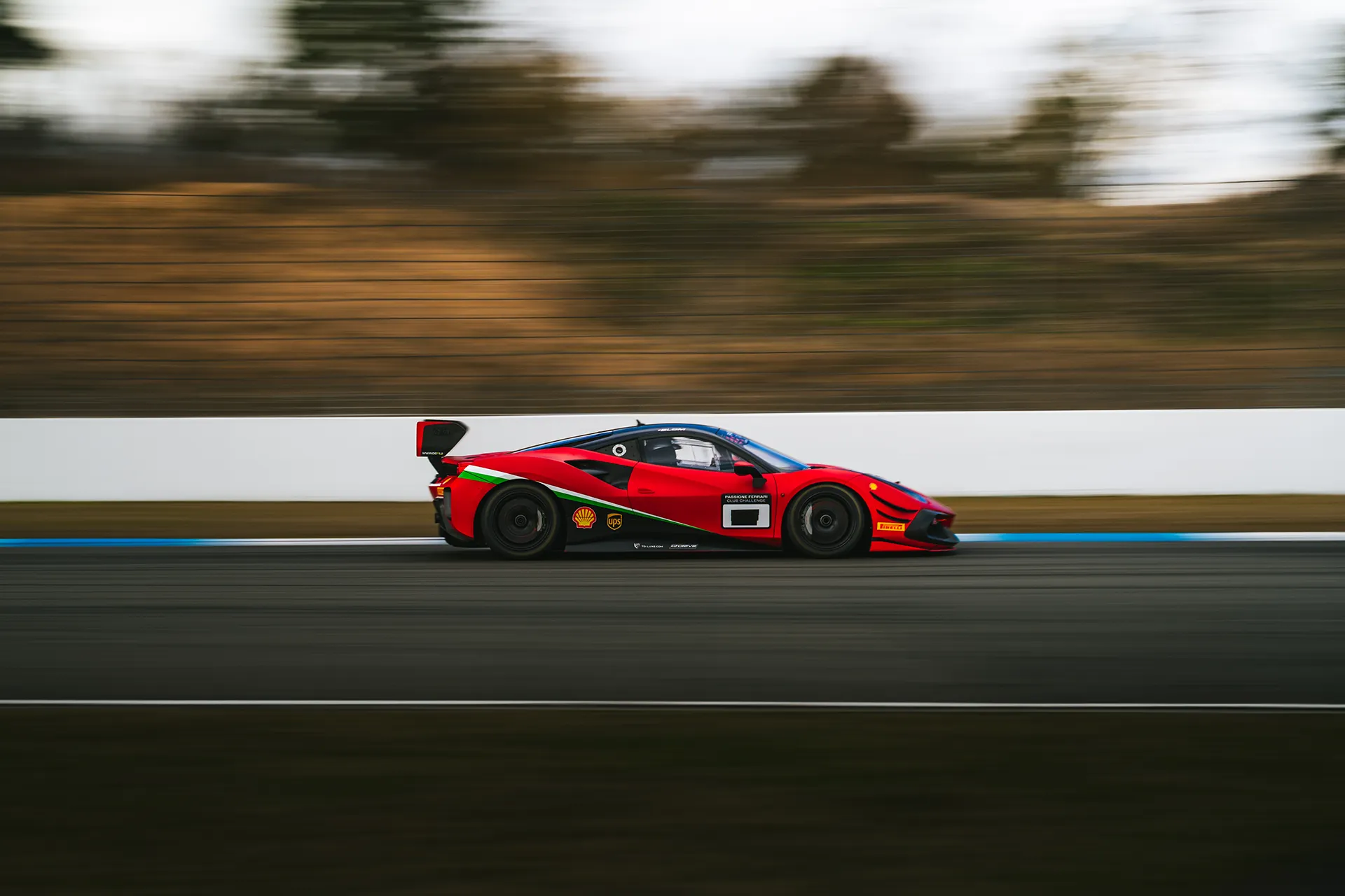 Ferrari Rot NR378 — Motorsport photography, Dans Trackday, image 18